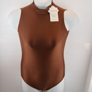 🔴 Wolf Unitard Brown Bodysuit